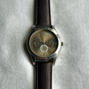 Geneva‎ women’s vintage gold/silver/brown adjustable watch